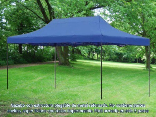 Gazebo Plegable 3*4,5 M Reforzado Autoarmable Impermeable