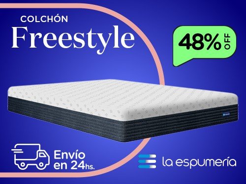 Colchón Freestyle Super King (200x200 cm) de Espuma