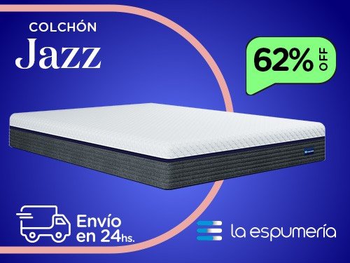 Colchón Jazz Super King (200x200 cm) de Espuma