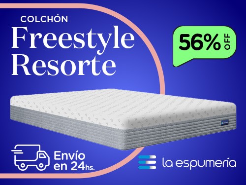 Colchón Freestyle King (180x200 cm) de Resortes