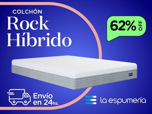 Colchón Rock Super King (200x200 cm) de Resortes Pocket