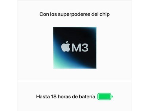 MacBook Air 13 M3 8 CPU 8 GPU 8 RAM 256GB - Gris