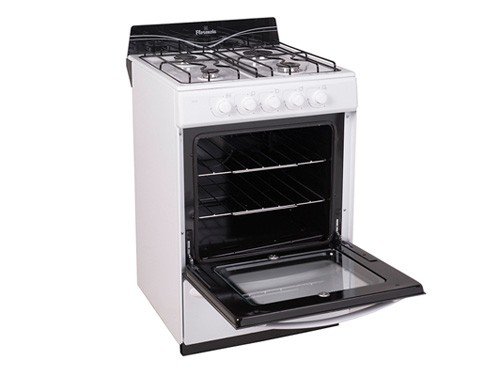 Cocina Blanca 56cm Multigas 4 Hornallas Fácil limpieza Florencia