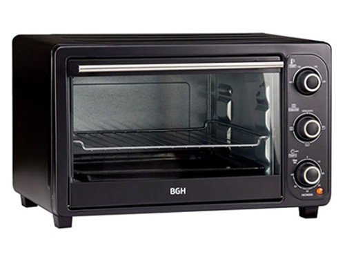 Horno Eléctrico Grill 30lts 1500w 4 Niv. de Temperatura Bandeja BGH