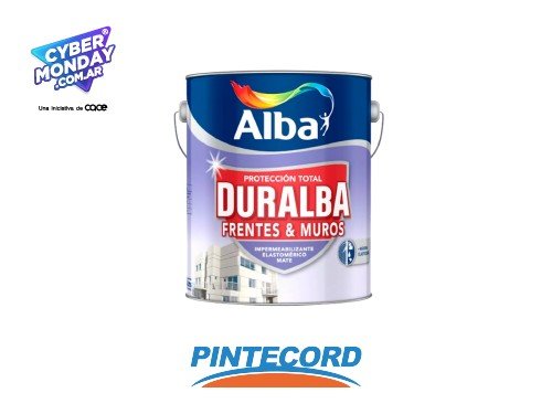 Latex Exterior Impermeabilizante Alba Duralba Frentes y Muros 20 lts