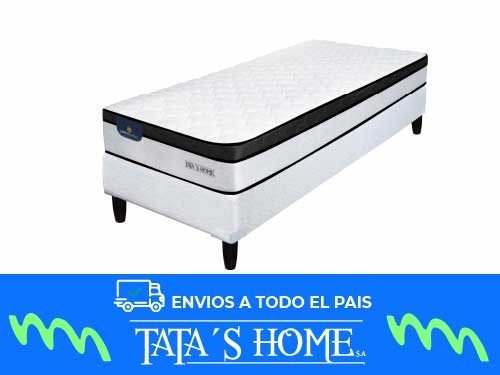 Sommier 1 1/2 Plaza Resortes Bonnell 90x190x24 Serta Vernon