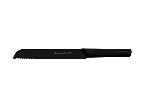 Cuchillo pan acero inox mango polipropileno negro 8" Tramontina