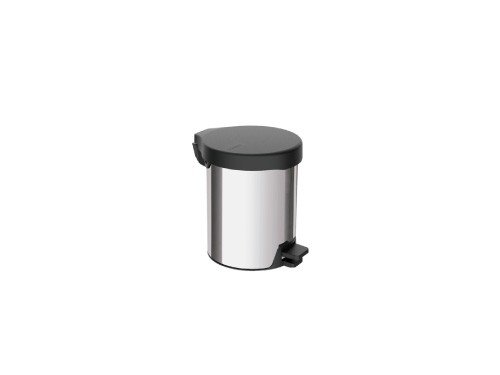 Cesto residuos acero inox pedal tapa polipropileno 5 L Tramontina