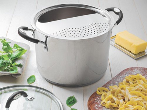 Olla spaghetti acero inox fondo triple 7,6 L 24 cm Tramontina