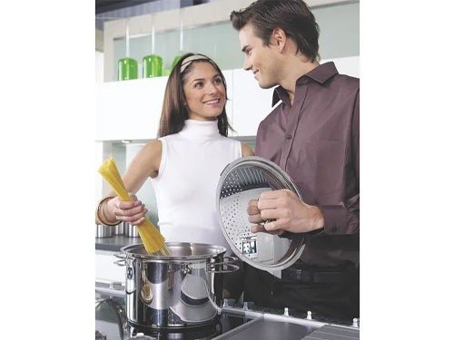 Olla spaghetti acero inox fondo triple 24 cm Tramontina