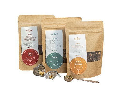 15% OFF Te en Hebras x 3 unidades de 60gr + Infusor de regalo