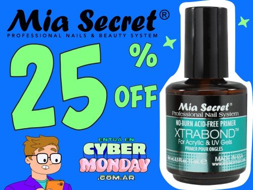 XTRABOND 15 ml brinda mayor adherencia a tu sistema de uñas Mia Secret