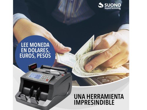 Maquina Contadora De Billetes Detector Falsos Portátil