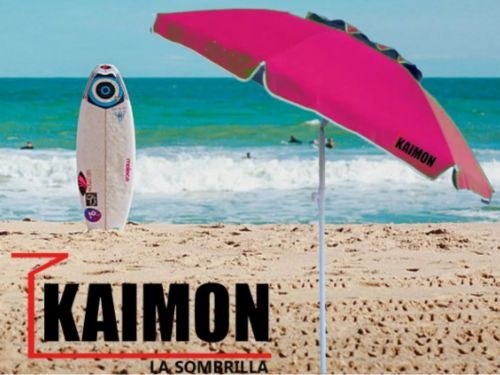 Sombrilla Playera Kaimon 1.8m Reforzada con Deflector de Viento Carpa