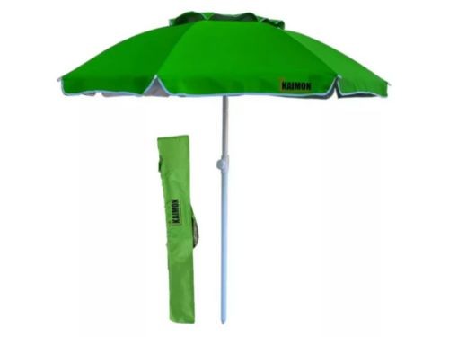 Sombrilla Playa 2,4m Kaimon Reforzada con Deflector de Viento Carpa