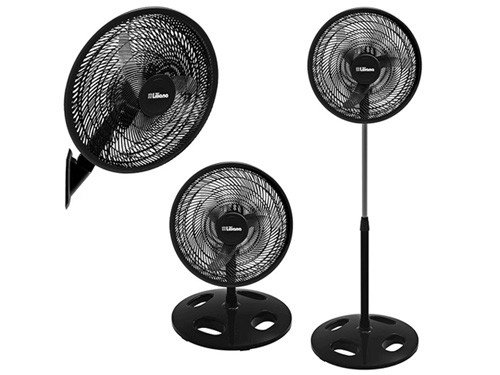 Ventilador 3 en 1 De pie/Turbo/Pared 20" 3 Aspas Metálicas Liliana