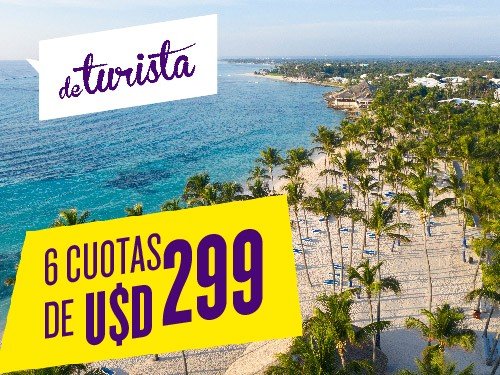 Cuotas sin interés -Punta Cana de 8 a 12 días All Inclusive