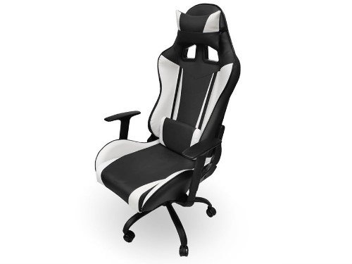 Silla de escritorio Gamer Full 180 brazos regulables tapizado ecocuer