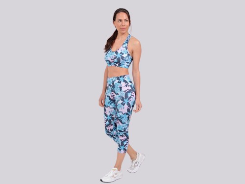 Calza Capri estampada con bolsillo trasero en cintura Runik