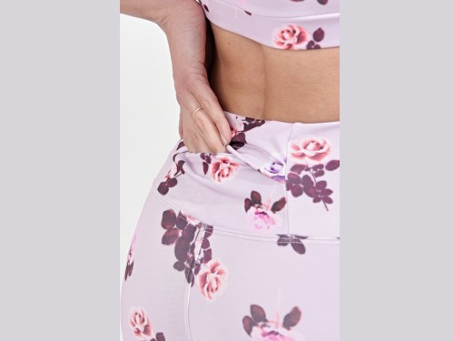 Calza Capri estampada con bolsillo trasero en cintura Runik