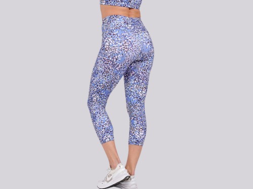 Calza Capri estampada con bolsillo trasero en cintura Runik