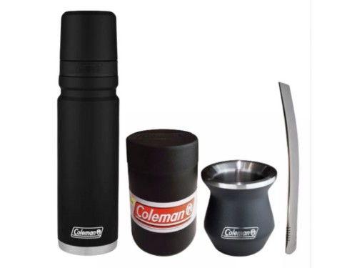 Termo 1,2 Lts Coleman +Mate Termico + Bombilla + Yerbera  Libre de BPA