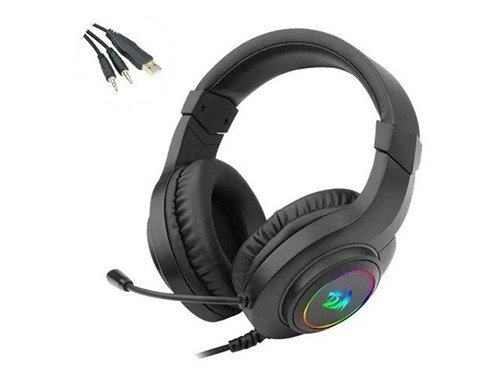 Auriculares Gamer Redragon Hylas Negro H260RGB