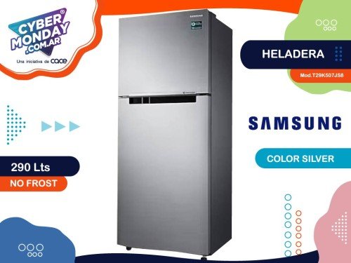 Heladera Mod. RT29K507JS8, Silver, No Frost, Cap. 290 Lts, Samsung