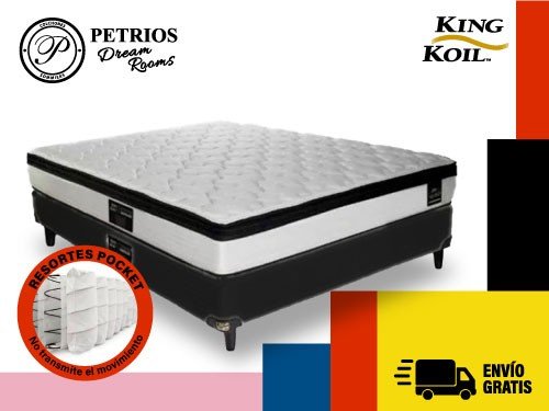 Sommier Colchón Resortes Individuales King Koil Ness 140×190