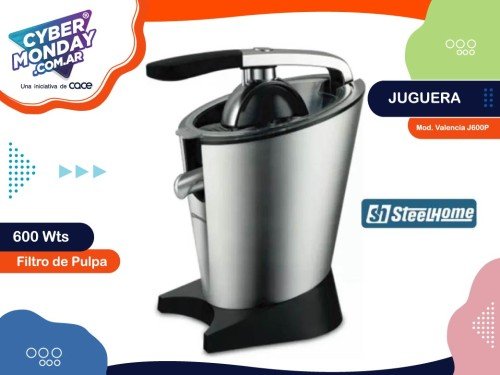 Juguera Mod. Valencia J600P, potencia 600 wts, Steel Home