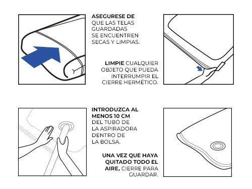 Pack X10 Bolsa Al Vacío Guardar Ropa Viaje Acolchado Espacio