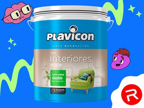 Látex Interior Mate Lavable  Plavicon 20 Litros