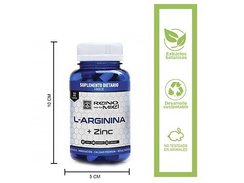 Cápsulas Mas Vigor de L-Arginina + Zinc 3x2