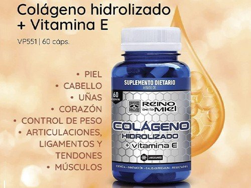 Cápsulas de Colágeno hidrolizado Piel, Cabello y Uña x 3 frascos