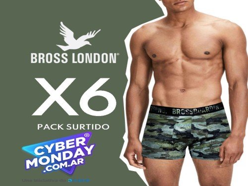 Pack X6 Bóxer Hombre Estampados Bross