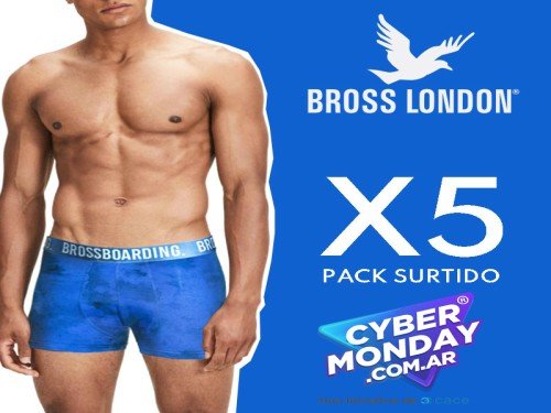 Pack X5 Bóxer Hombre Estampados Bross