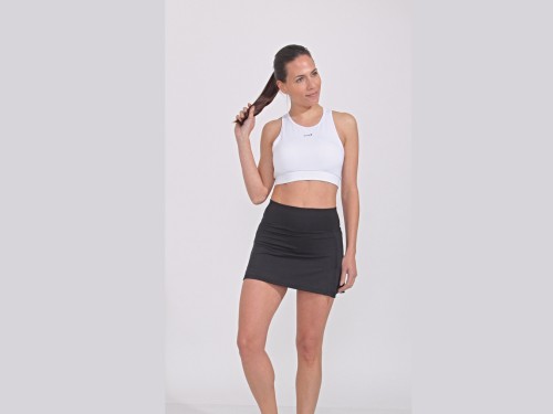 Pollera Deportiva con short y bolsillos internos tela ultra soft Runik