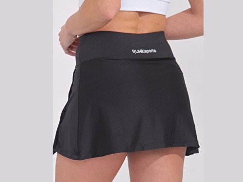 Pollera Deportiva con short y bolsillos internos tela ultra soft Runik