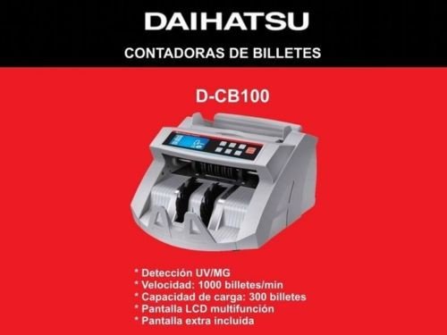 Contadora y Detectora de Billetes Daihatsu mod DCB100 - Uv/Mg