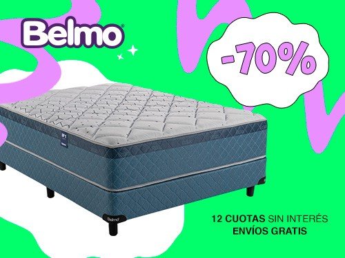 Colchón y Sommier Belmo Pocket 1 - 2 Plazas 190x140