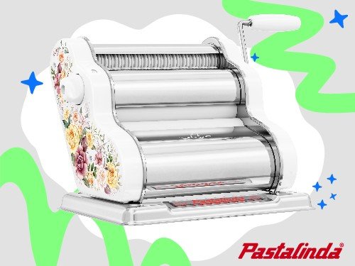 Pastalinda Clásica 200 Fiori Blanca - Máquina de Pastas Caseras