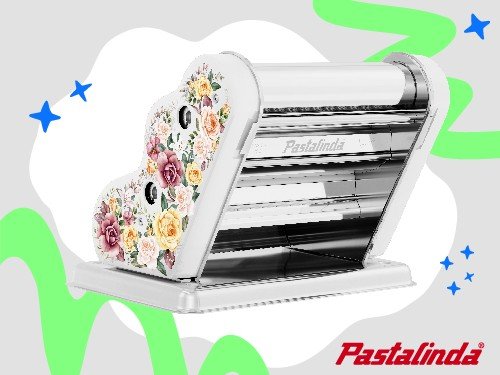 Pastalinda Clásica 200 Fiori Blanca - Máquina de Pastas Caseras