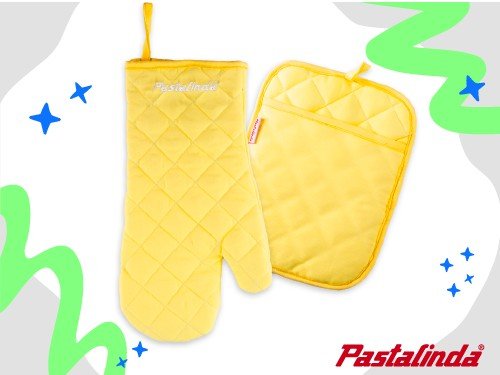 Pastalinda Set de Manopla y Agarradera Amarillo