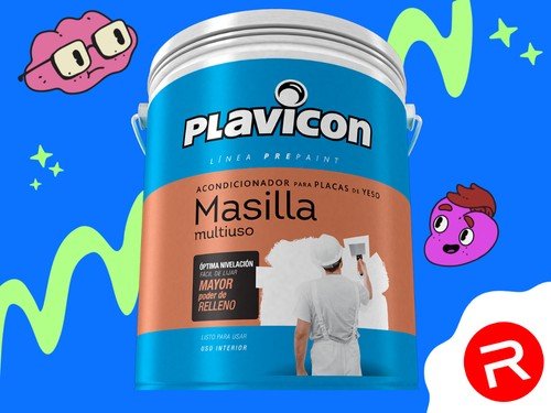 Masilla para Placas de Yeso Masilla Multiuso Plavicon 32 Kg