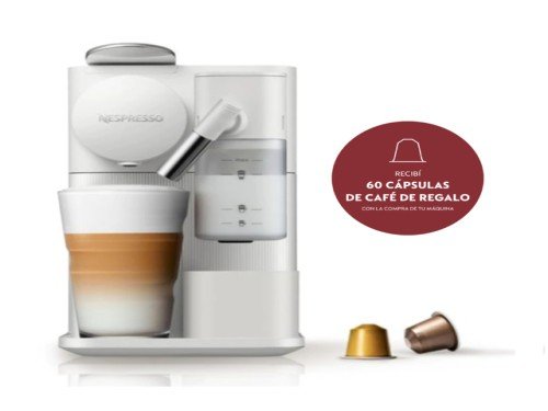 Cafetera Nespresso Lattissima One Evo Blanca F121-AR-WH-NE