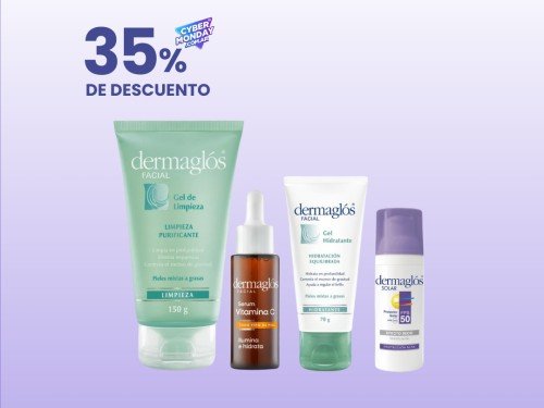 Set Dermaglós Serum Ácido Hialurónico + Vit. C + Niacinamida