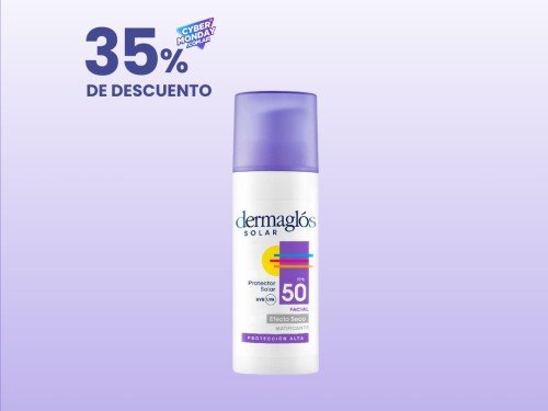 Protector Solar Facial FP50 Dermaglós Efecto Seco X50g