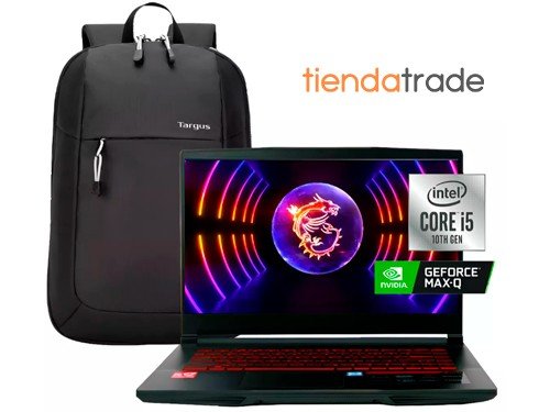 Notebook Gamer i5 MSI Laptop 32GB Ram 256GB GTX 1650 MOCHILA DE REGALO