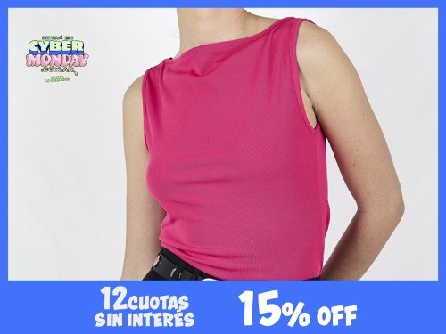 Musculosa cuello bote. Disponible en talles del 1 al 4. 15%OFF