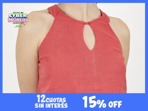 Musculosa Lino Halter. Talles disponible del 1 al 4. 15%OFF EVA MILLER